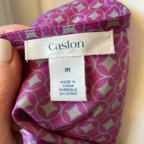 Caslon Purple Gray Dress size M - Picture 4 of 6